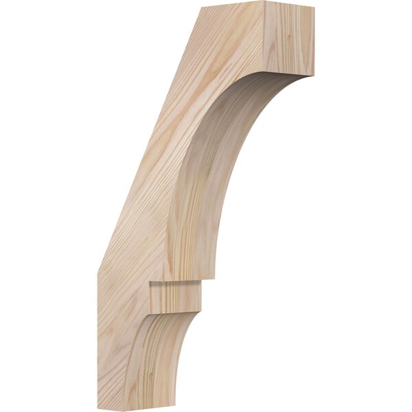 Ekena Millwork 3 1/2"W x 10"D x 18"H Balboa Smooth Knee Brace, Douglas Fir BRC04X10X18BOA00SDF - main
